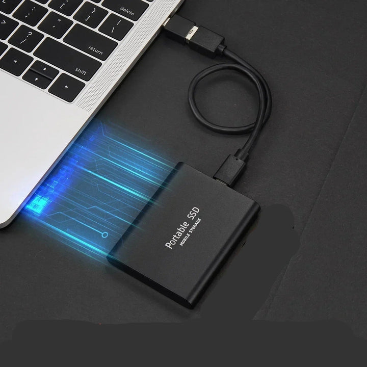 External Ssd Portable Solid State Drive with Usb-C Compact Aluminum Design for PC