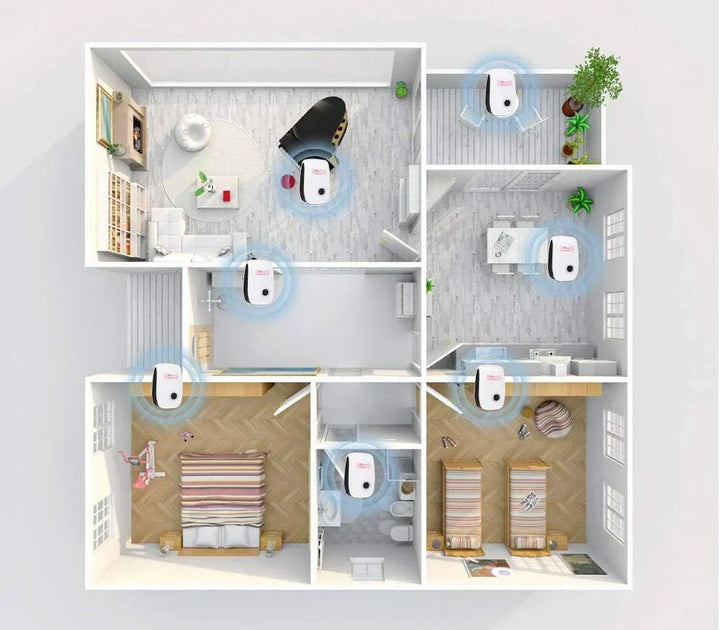 EcoShield Ultrasonic Pest Repeller | Chemical-Free Protection Against Insects and Rodents