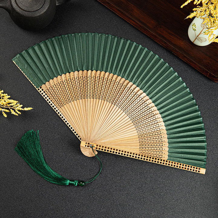Bamboo Silk Fan