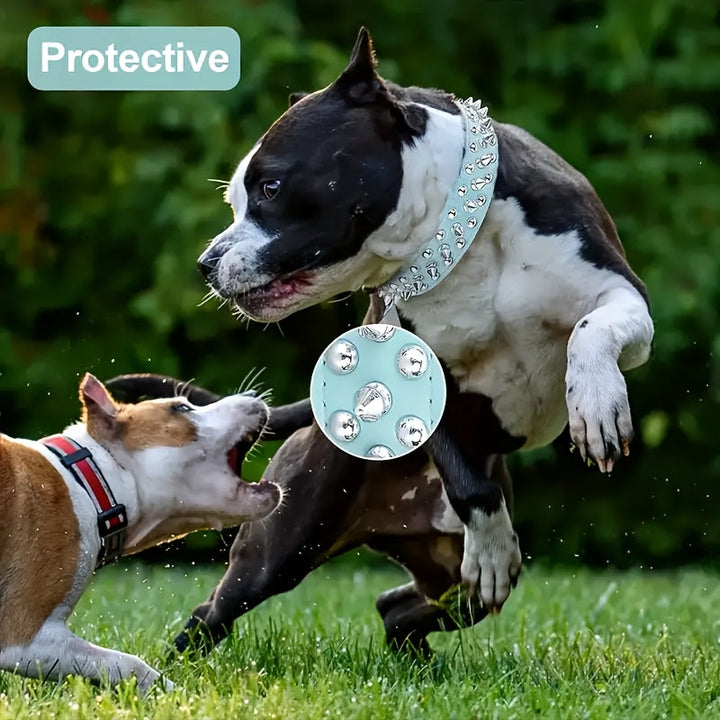 Adjustable Studded Dog Collar - Strong and Secure for Large Dogs