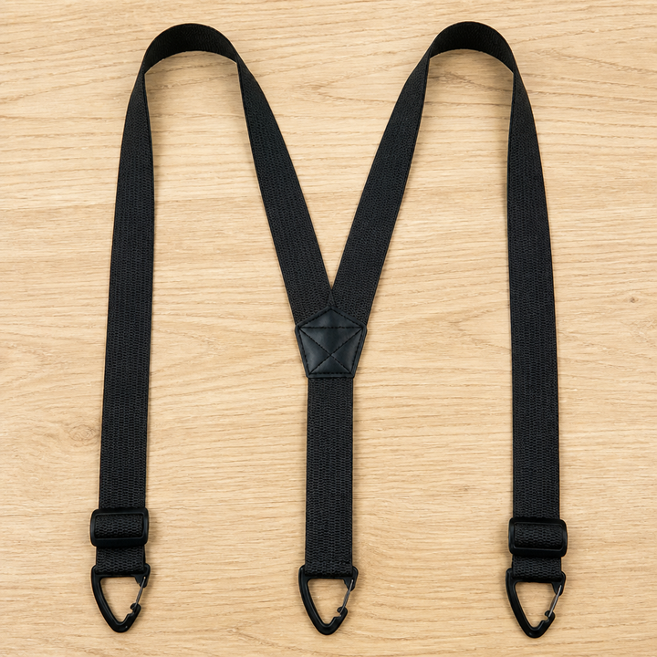 Men's Elastic Braces, 1.5 Inch Wide with Metal Clips, X or Y Back