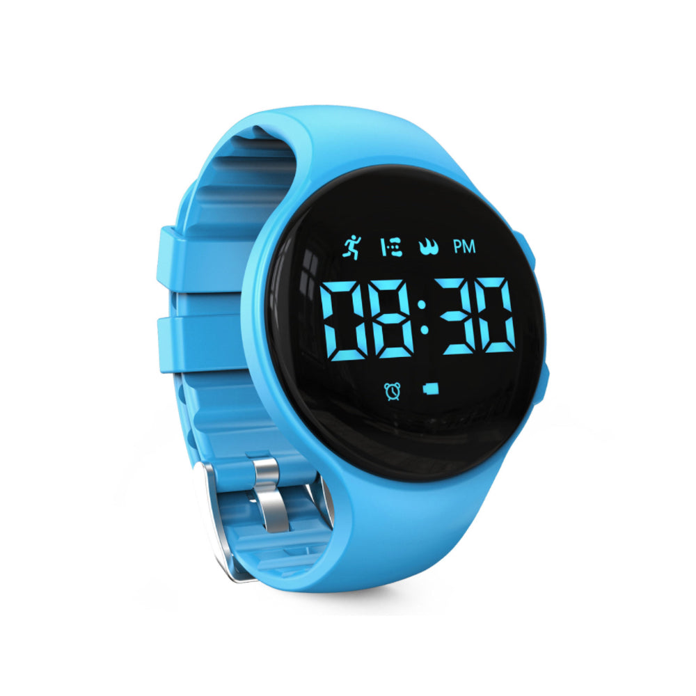 Digital LED Watch with Step Counter and Vibrating Alarm – Fitness Tracker for Children