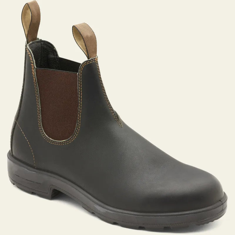 Men's Waterproof Chelsea Boots – Black Leather, Slip-On Design for Casual and Rainy Weather