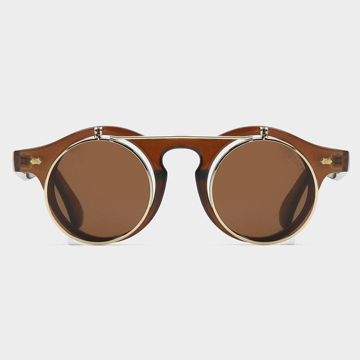 Dual Lens Flip-Up Sunglasses for Indoor & Outdoor Use