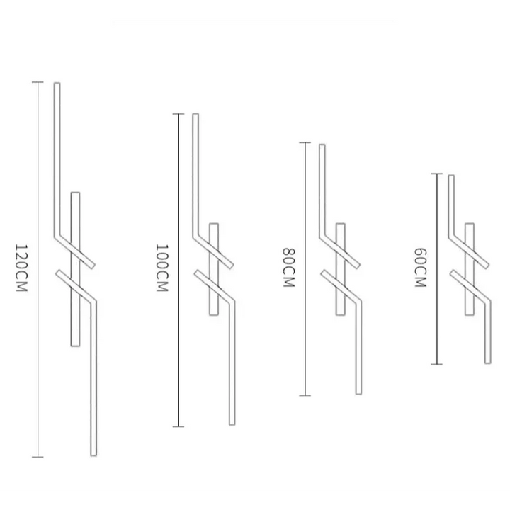 Flush Mount Linear LED Ceiling Light Fixture with Remote Control and Dimmable Design
