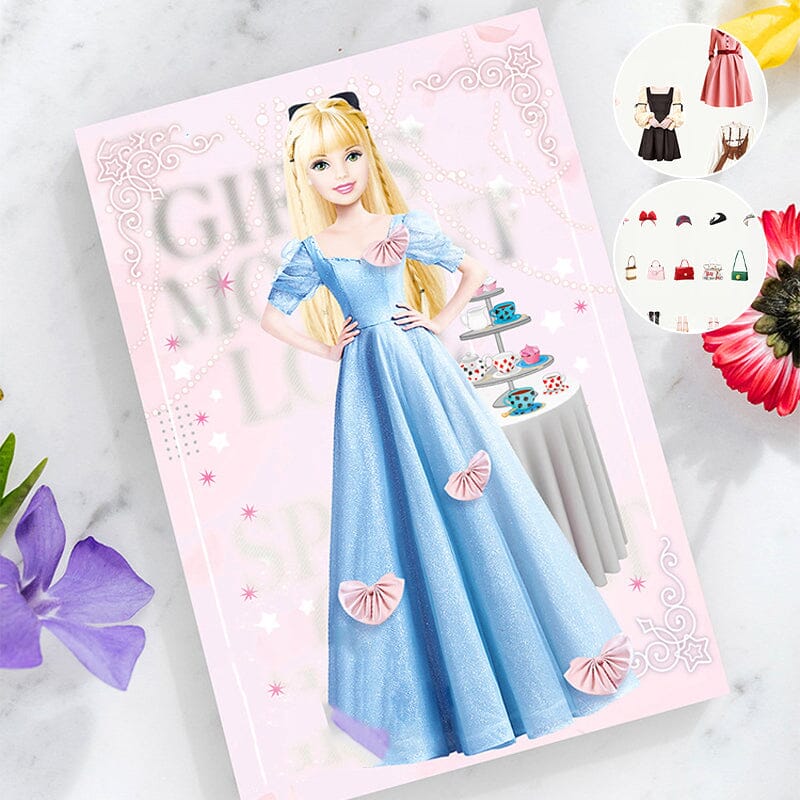Magnetic Dress-Up Dolls Set for Children with Outfits and Storage Box