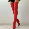 Women's Knee-High Boots with Stiletto Heel