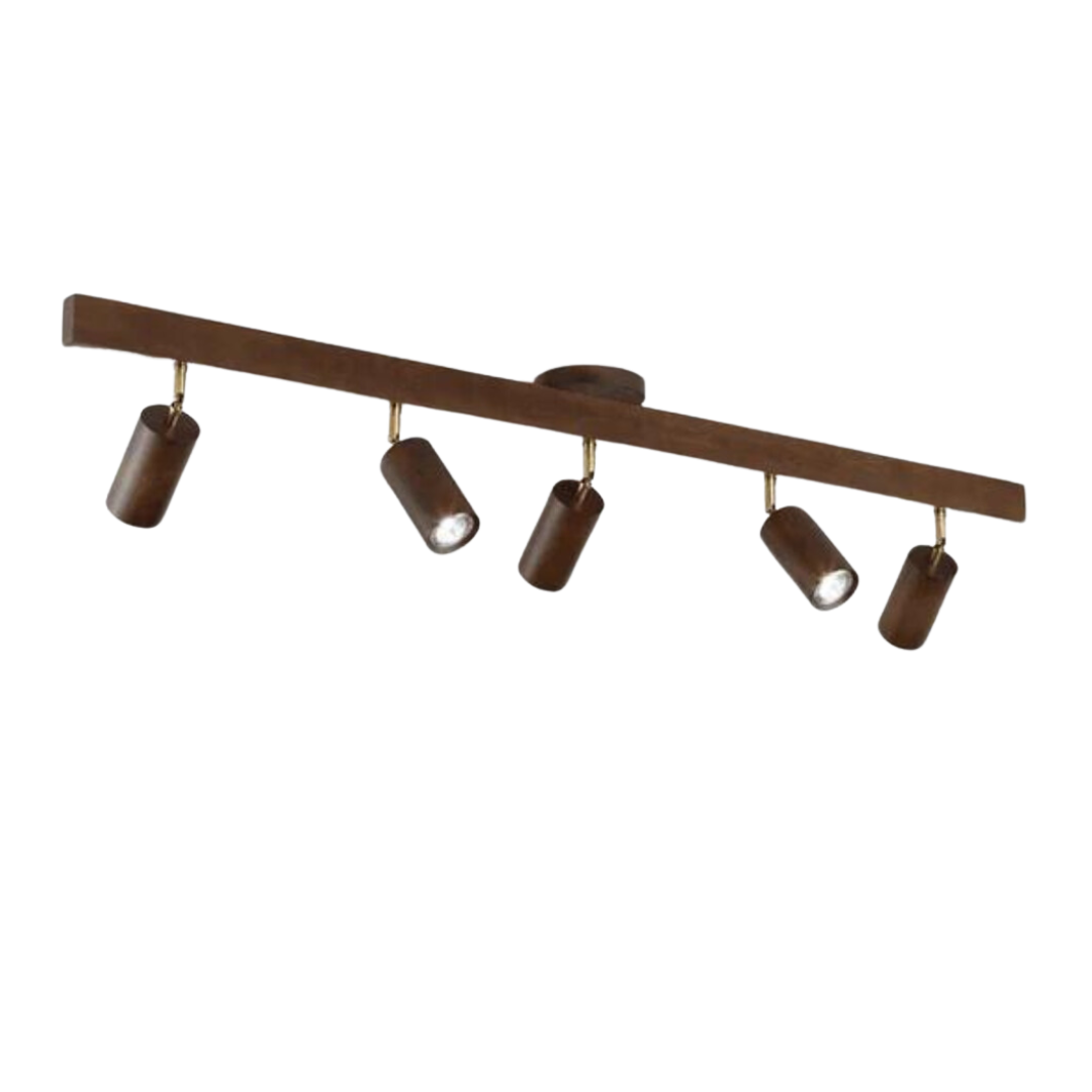 Adjustable Wooden Ceiling Spotlight – EcoLux