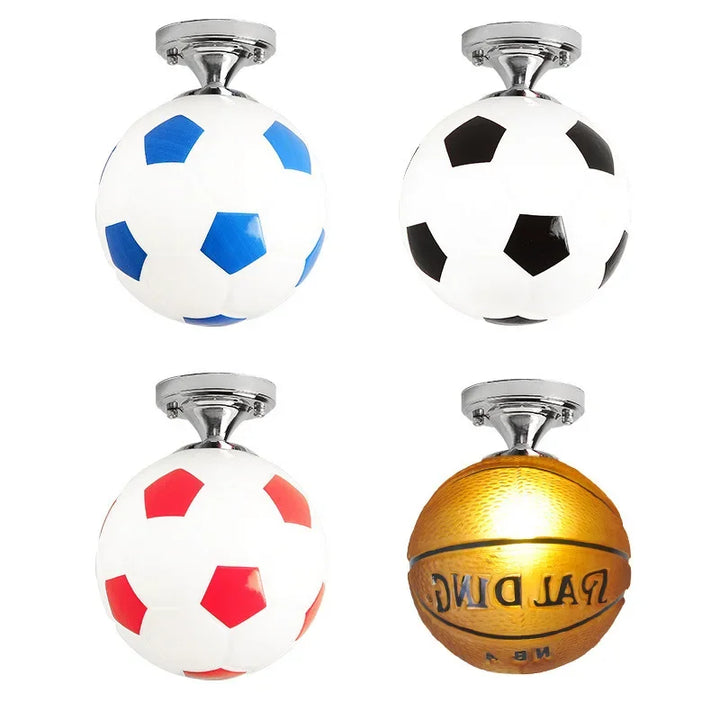 Playful Football Ceiling Light – GoalBright