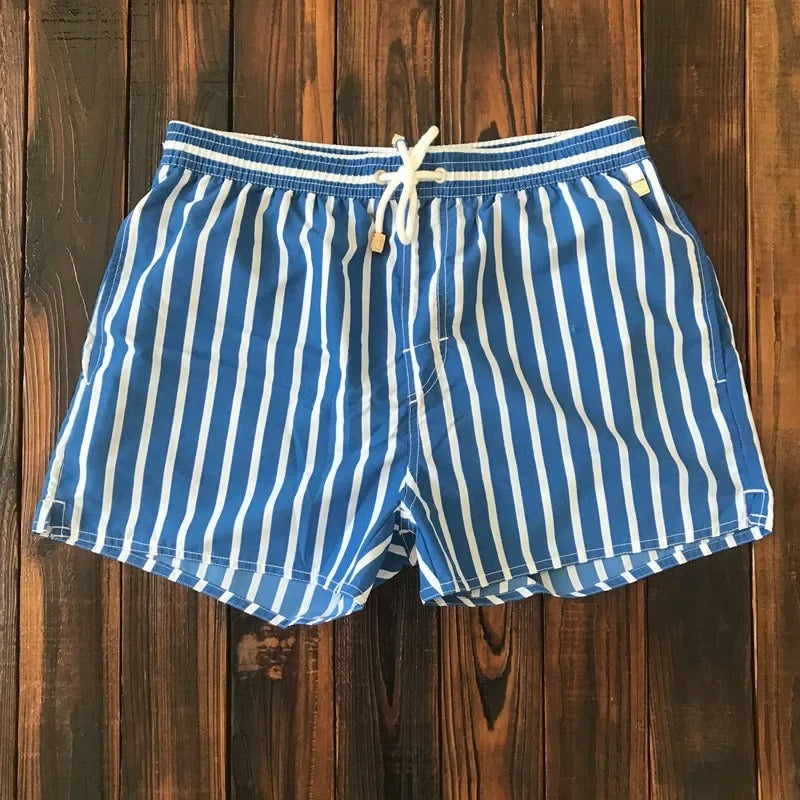 Men's Striped Shorts with Elasticated Waist – Matteo