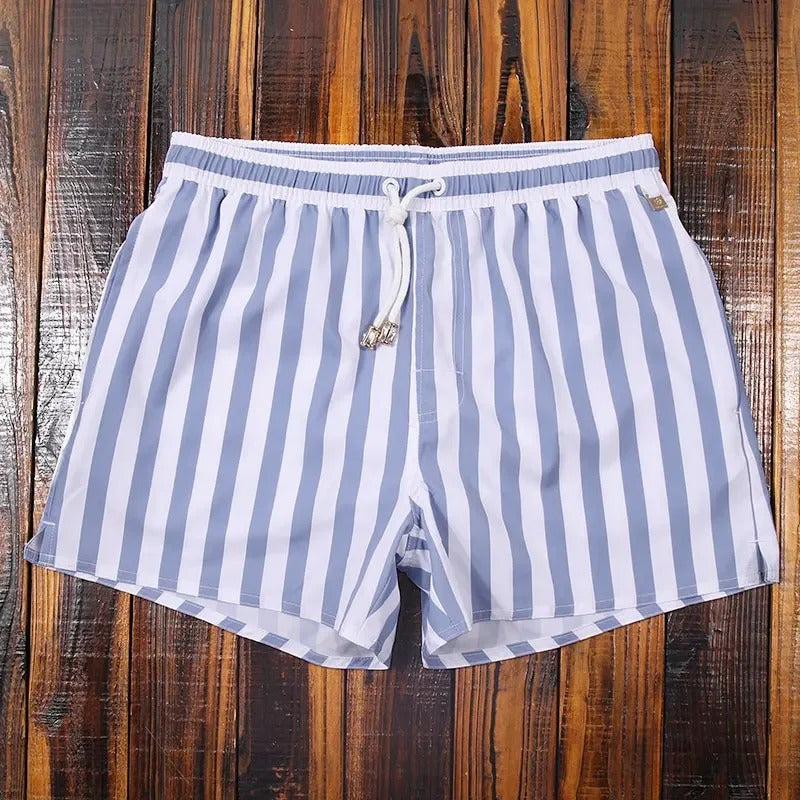 Men's Striped Shorts with Elasticated Waist – Matteo