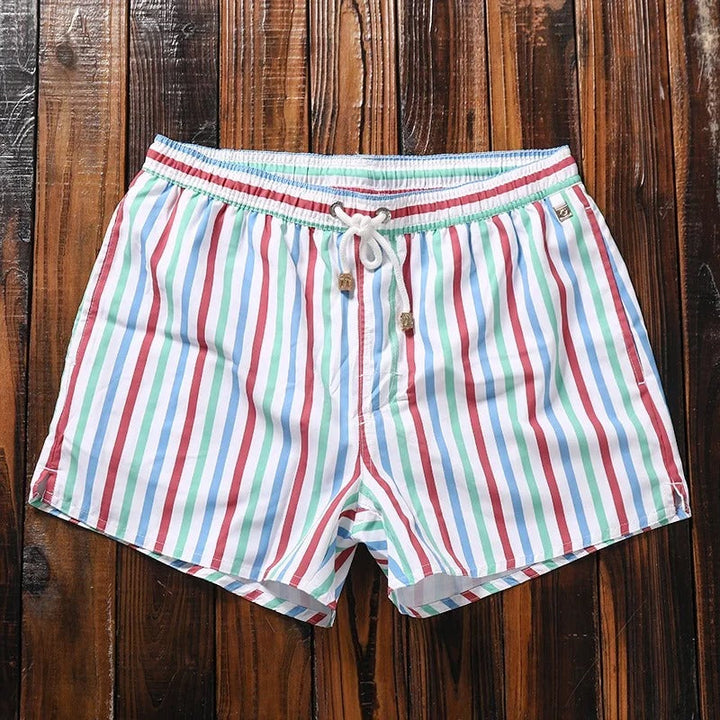 Men's Striped Shorts with Elasticated Waist – Matteo