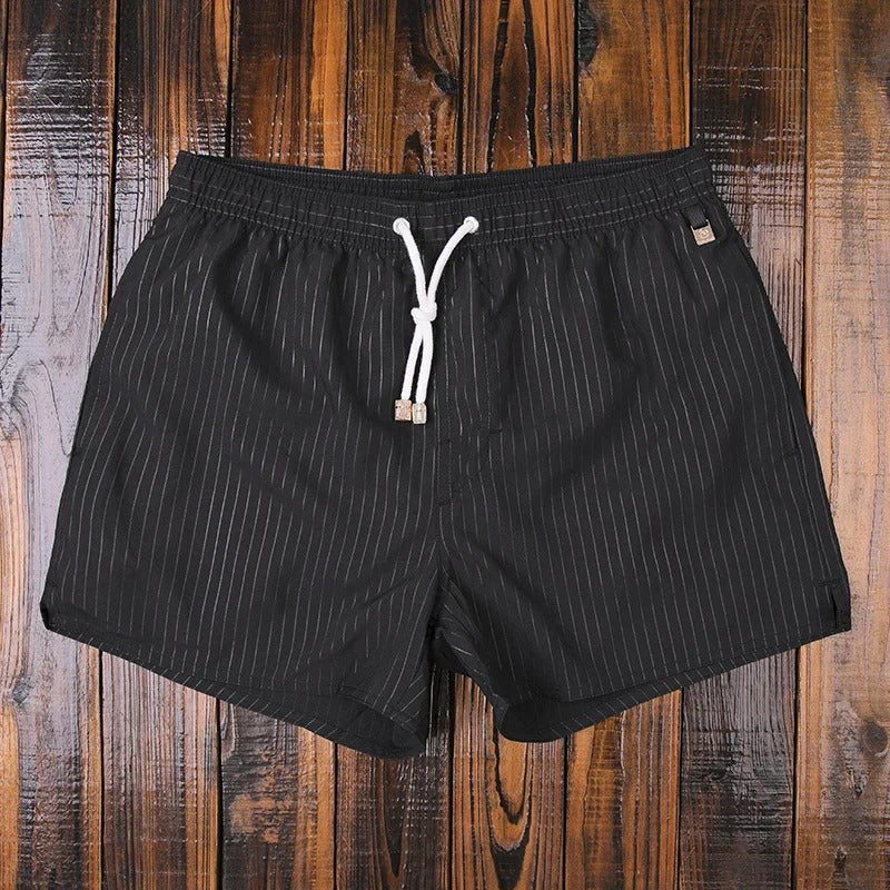 Men's Striped Shorts with Elasticated Waist – Matteo