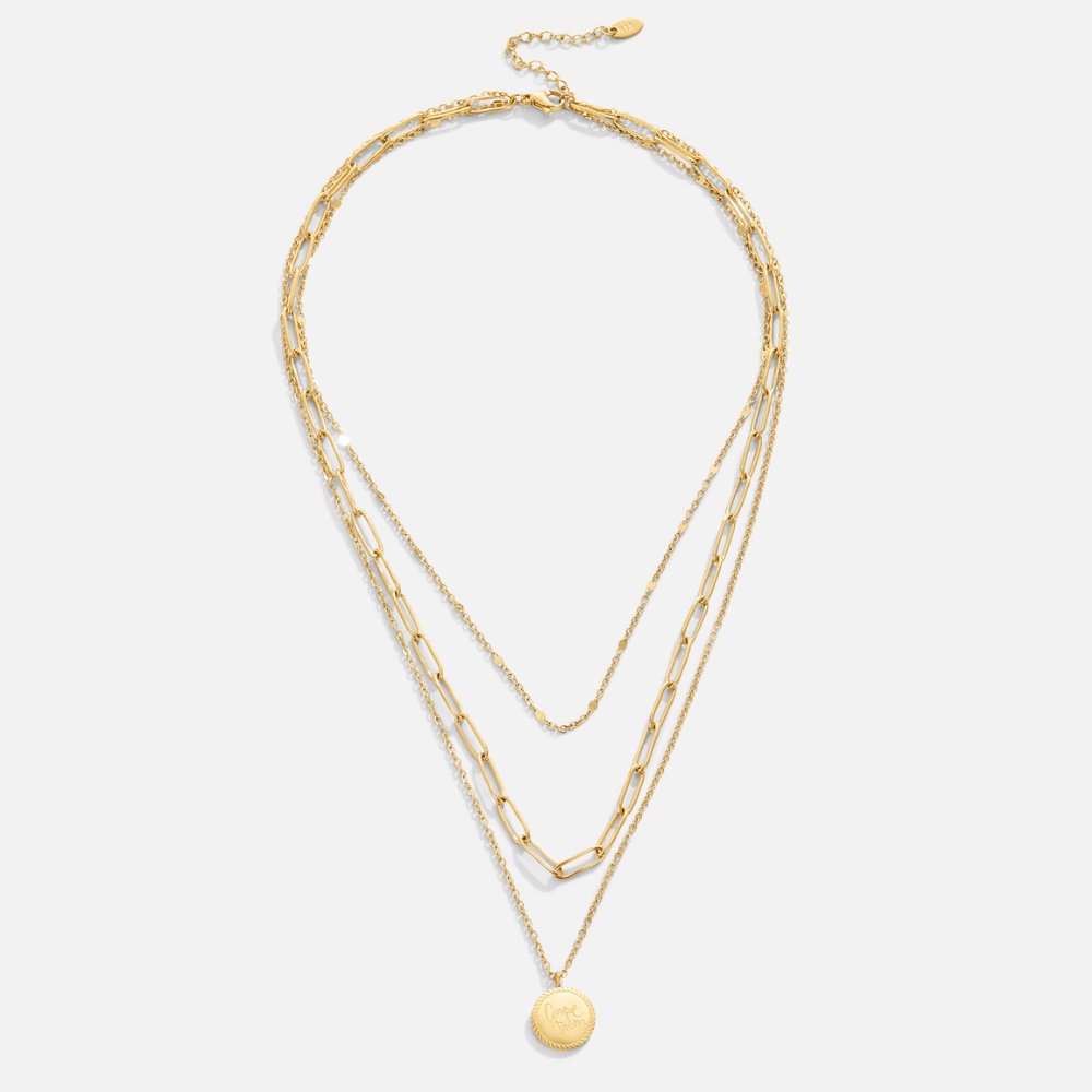 Geya Coin Layered Necklace