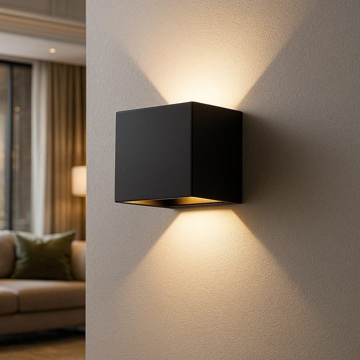 Wireless Wall Lamp for Indoor and Outdoor Use | LED Lamp with Battery and Sensor | GlowCube