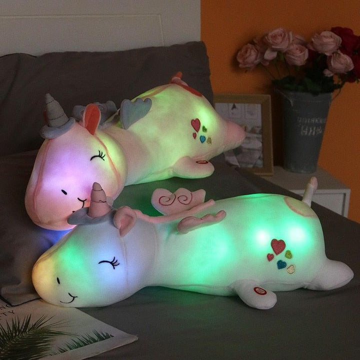 Light-Up Plush Unicorn with LED Function – Glowie