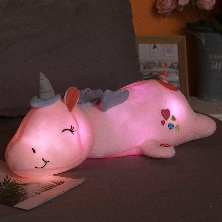 Light-Up Plush Unicorn with LED Function – Glowie