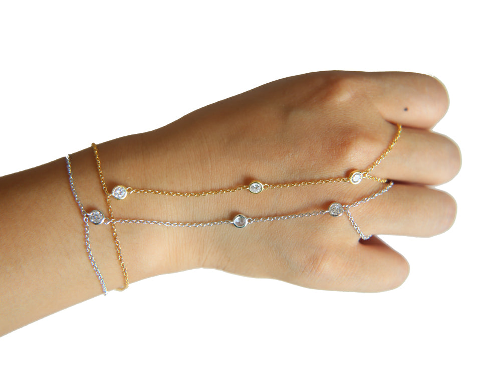 Chain Bracelet | Bracelets with Crystal Ring