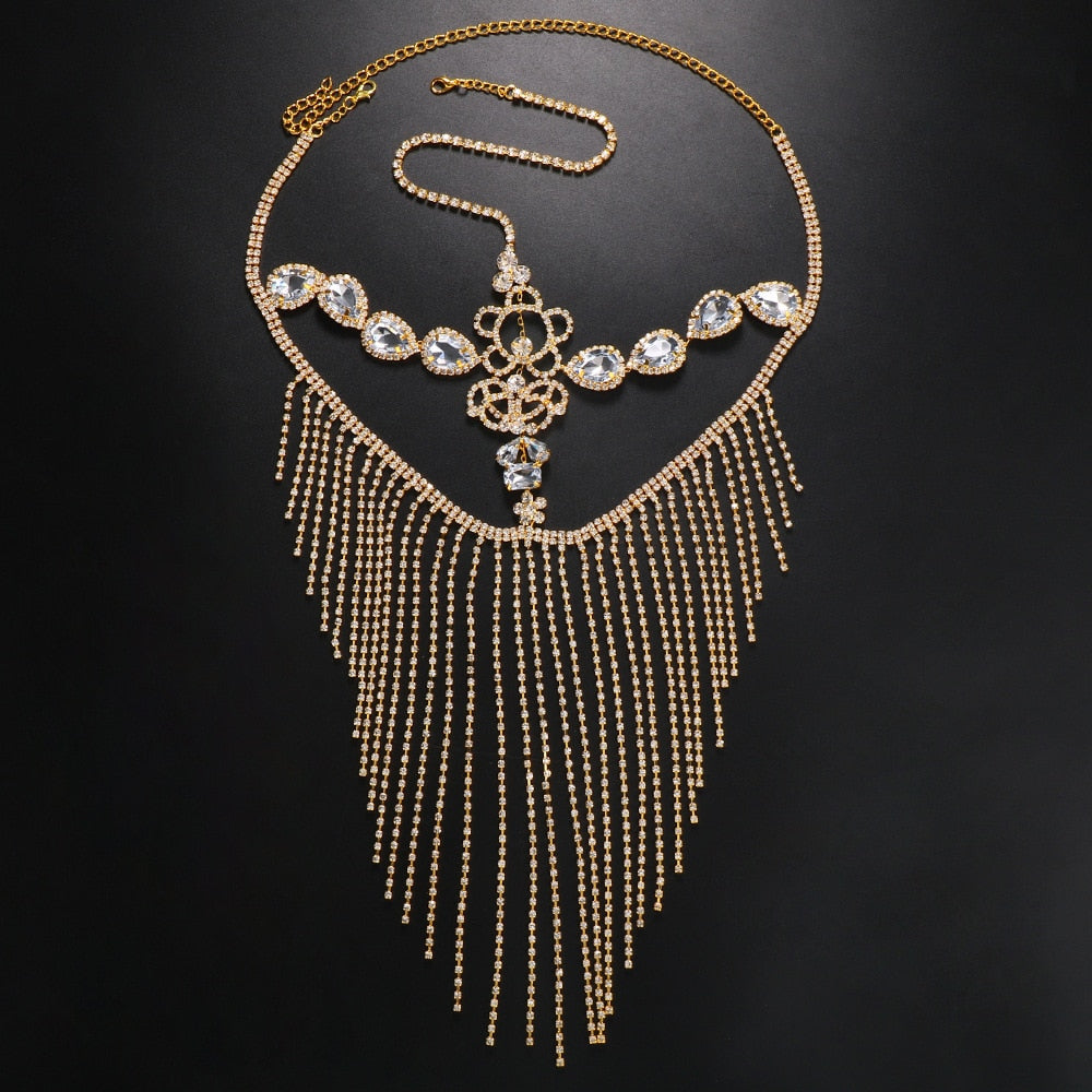 Sparkling Veil Mask | Masquerade Face Jewellery