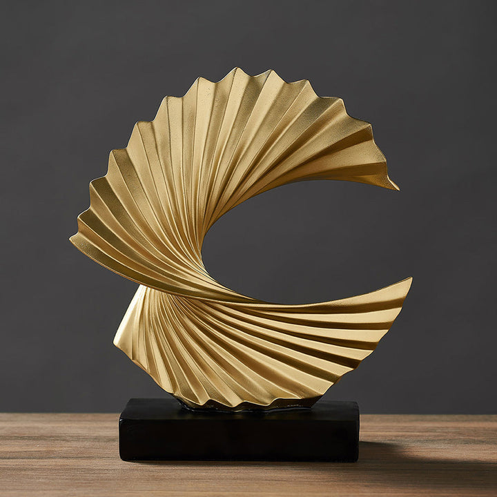 Elegant Half Moon Sculpture – LunarGrace