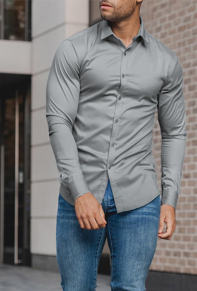 Men's Slim-Fit Shirt for Spring 2026 – Crease-Resistant – David