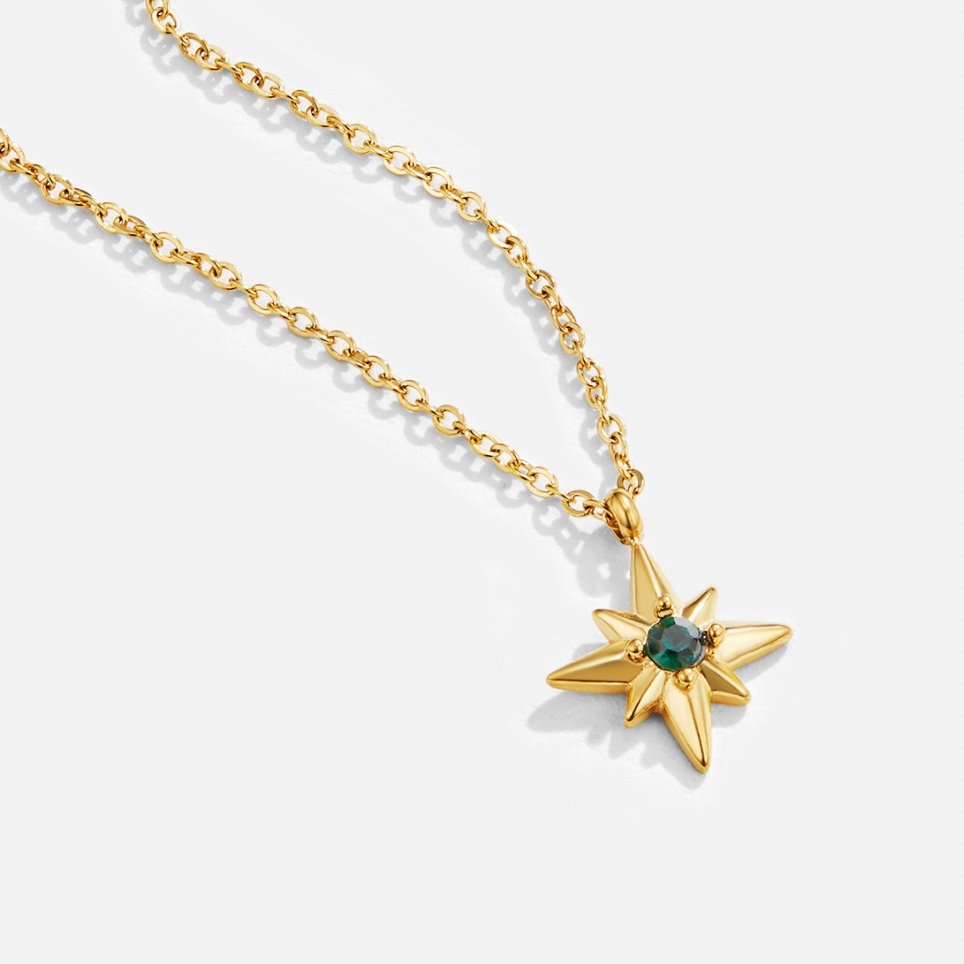 Guide Star Emerald Crystal Necklace