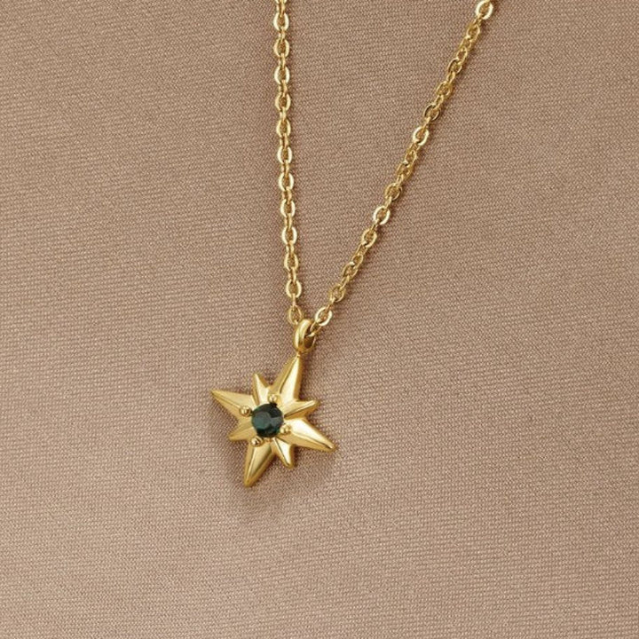 Guide Star Emerald Crystal Necklace