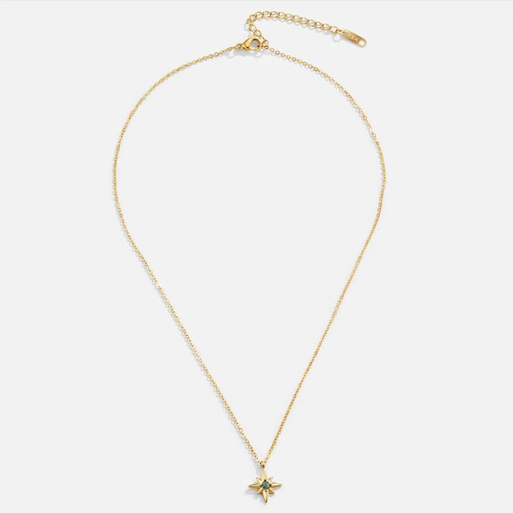 Guide Star Emerald Crystal Necklace