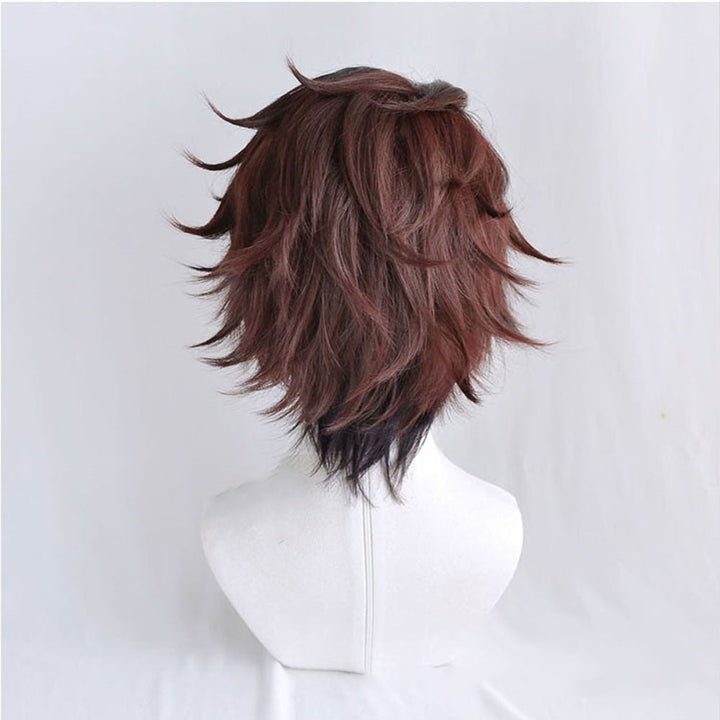 Halloween Anime Cosplay Costume Wig with Long Wavy Styling for Dress Up and Party Events