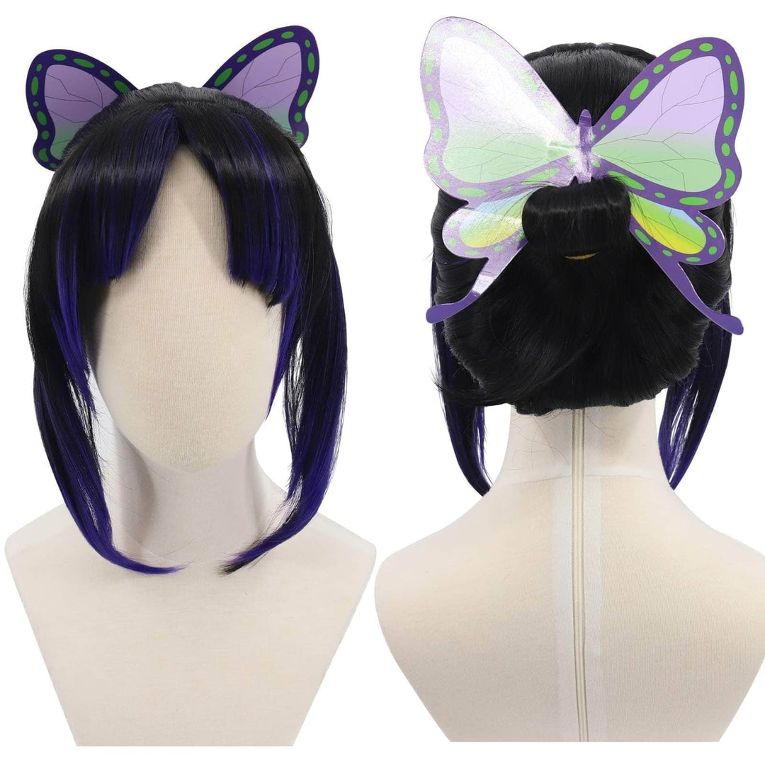 Halloween Anime Cosplay Costume Wig with Long Wavy Styling for Dress Up and Party Events