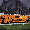 Halloween Banner Large Outdoor Decoration with Pumpkins Witch and Bats for Yard