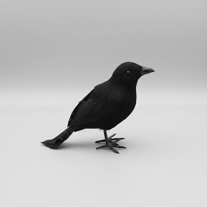 Halloween Crow Decorations Fake Black Artificial for Yard Haunted House Party Decor
