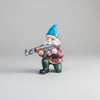 Halloween Funny Garden Gnome Figurine Resin Tactical Rifle Shooting Pose Outdoor Decoration Statue