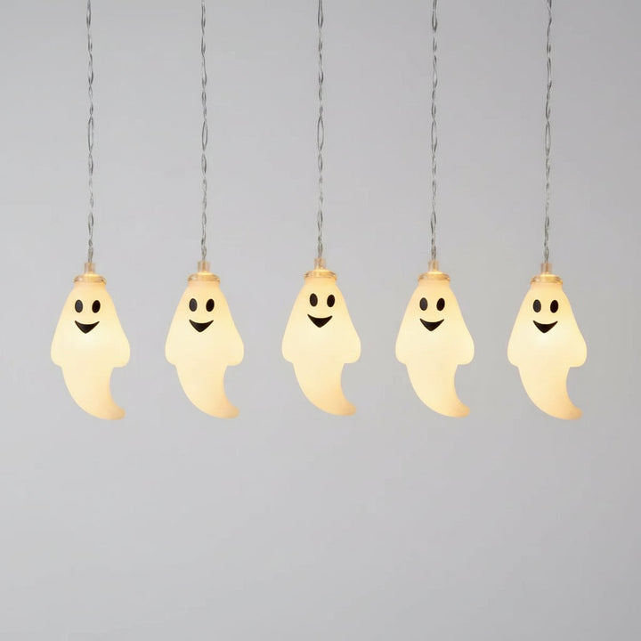 Halloween Ghost String Lights Outdoor Battery Powered LED for Patio and Yard Decoration