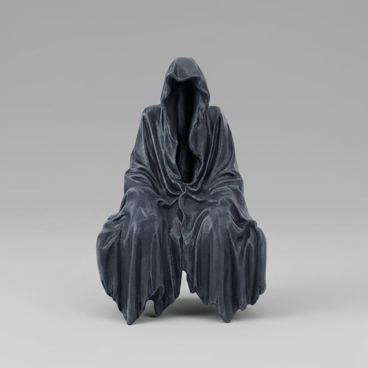 Halloween Grim Reaper Statue Spooky Gothic Resin Decoration for Haunted House Party