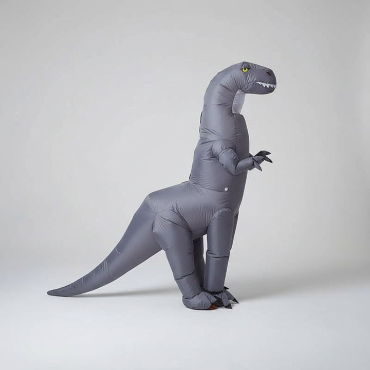 Halloween Inflatable Dinosaur Costume Outfit with Long Neck and Tail Party Cosplay Suit