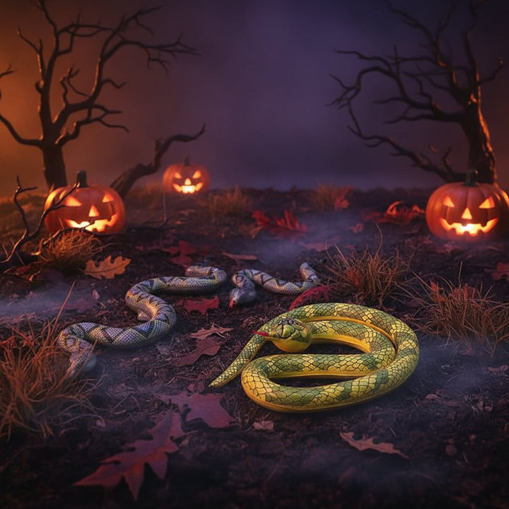 Halloween Inflatable Snake Toy for Outdoor Garden Party Decoration and Haunted House