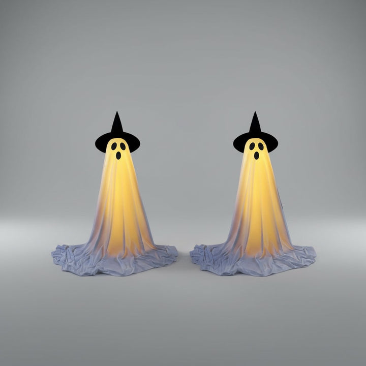 Halloween Lights Outdoor Ghost Decor Up Decoration with LED and Remote Control for Yard Party