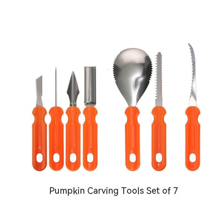 Halloween Pumpkin Carving Kit and Tools with Stainless Steel Blades and Serrated Saw for Supplies