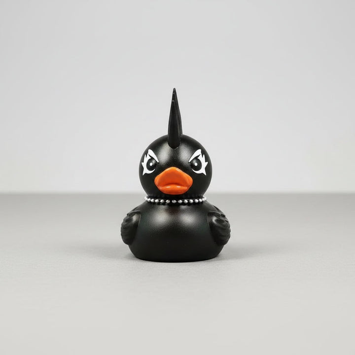 Halloween Spooky Rubber Duck Squishy Bath Gothic Decoration Devil and Spiked Collar