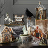 Halloween Tombstones and Graveyard Decorations Resin 4-Piece Set for Party and Tabletop Display