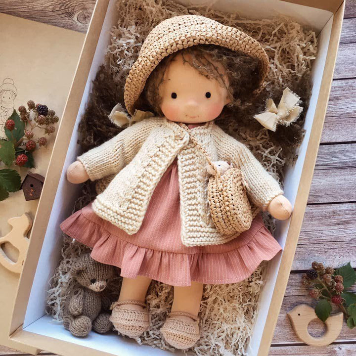 Handmade Waldorf Cuddle Doll – Poppi