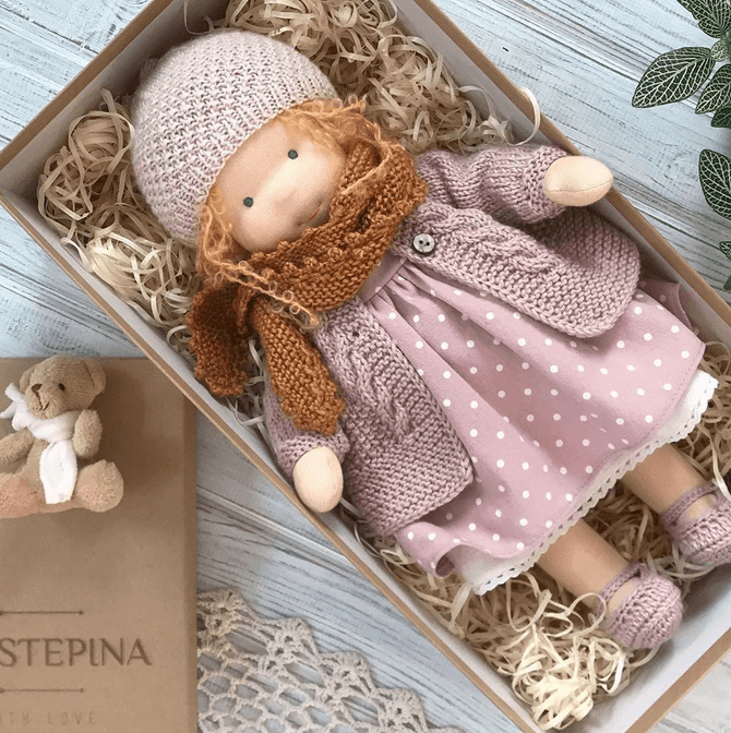 Handmade Waldorf Cuddle Doll – Poppi