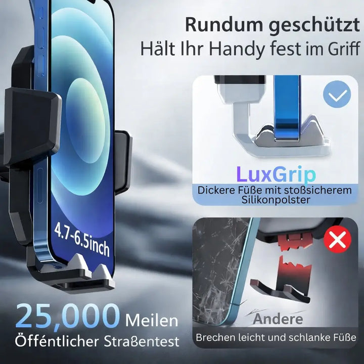 Car Phone Holder | Phone Holder with Suction Cup & 360° Rotation | LuxGrip