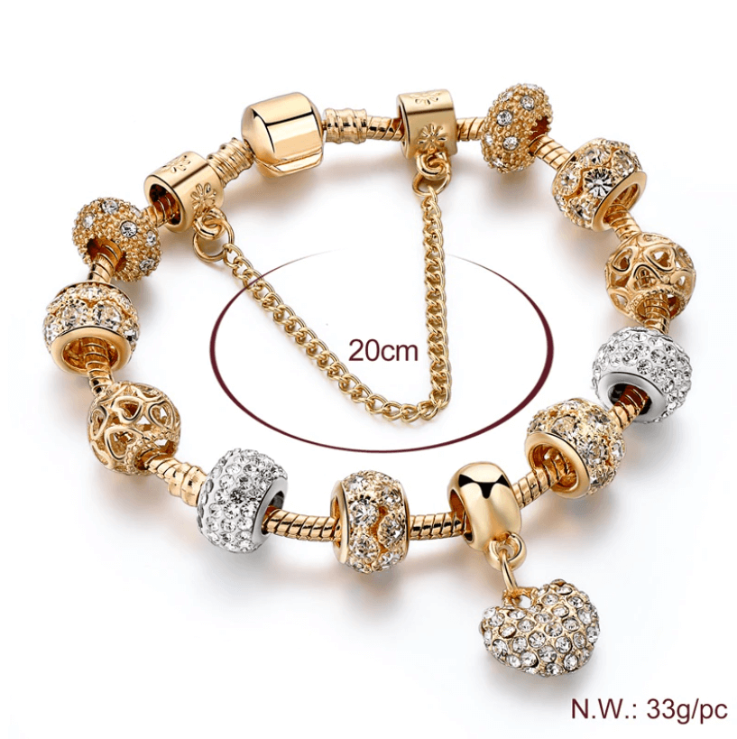 Heart Charm Bracelet