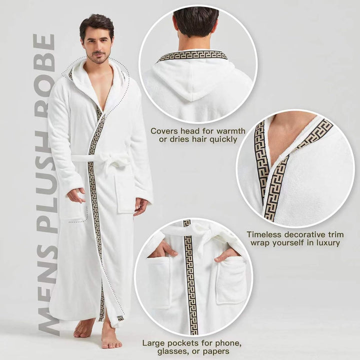 Men's Lightweight Fleece Summer Dressing Gown – James