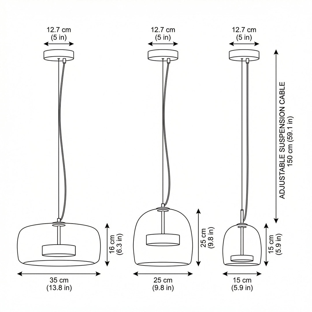 Astrid - Modern Nordic Glass Pendant Light