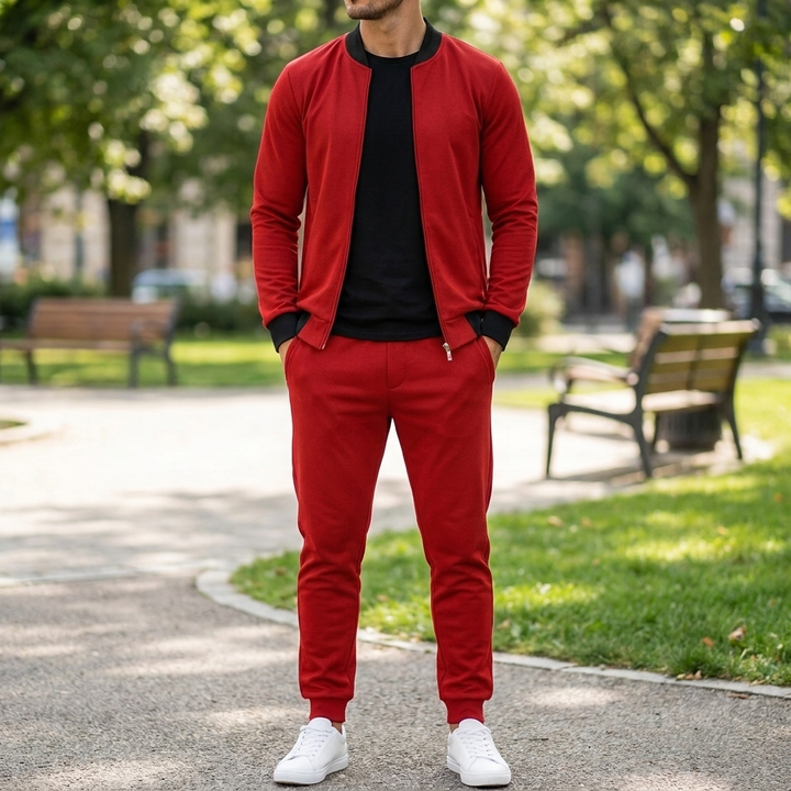 Men’s Zip Tracksuit Set
