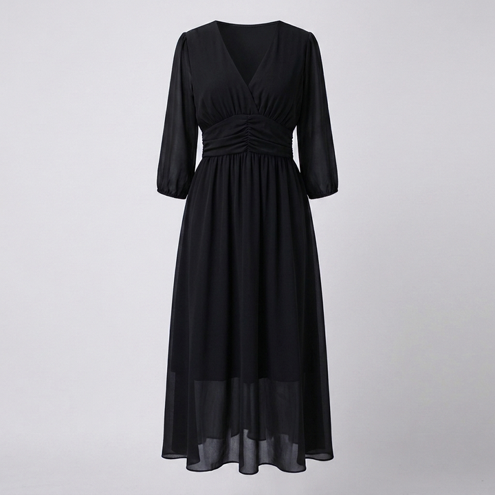 Women’s V-Neck Midi Dress