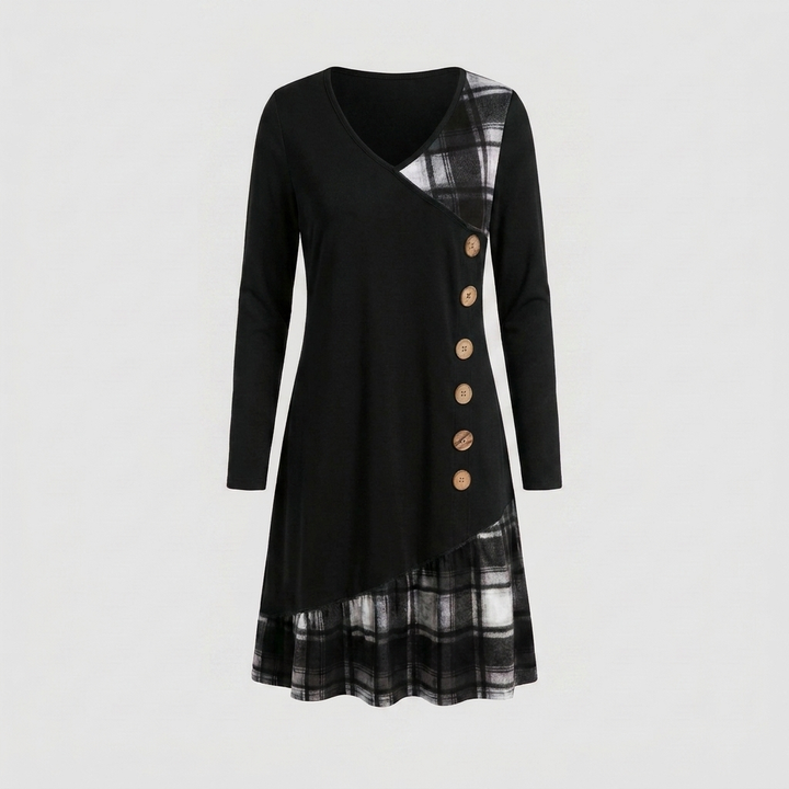 Checkered Midi Dress